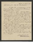 Nachlass Franz Steindachner, Brief von Wilhelm Schlüter an Franz Steindachner (04.09.1883), Inv.Nr. 455.02, Seite 1
